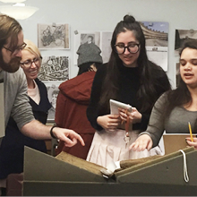 Examples of Class Visits to the Collections